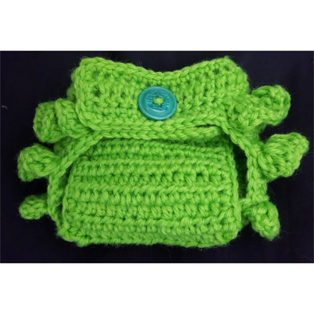 Handmade Crochet Ruffle Diaper Cover - Picture 1 of 2